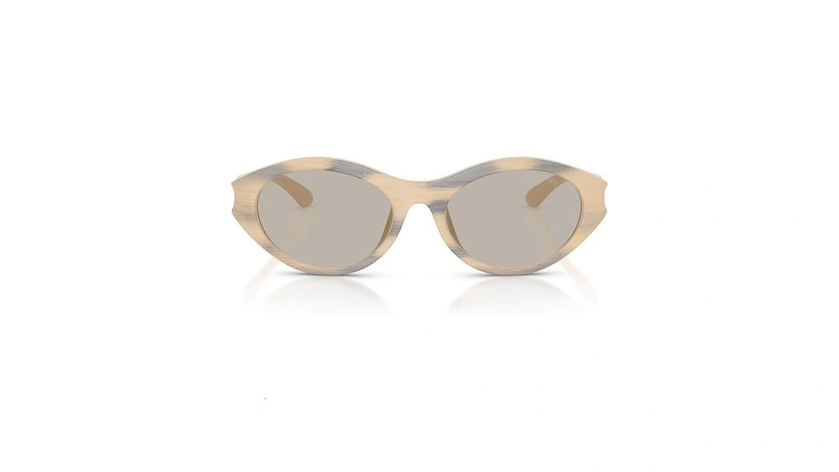 Diesel Womens Dl3005u Universal Fit Oval Sunglasses, Yellow Matte Dark