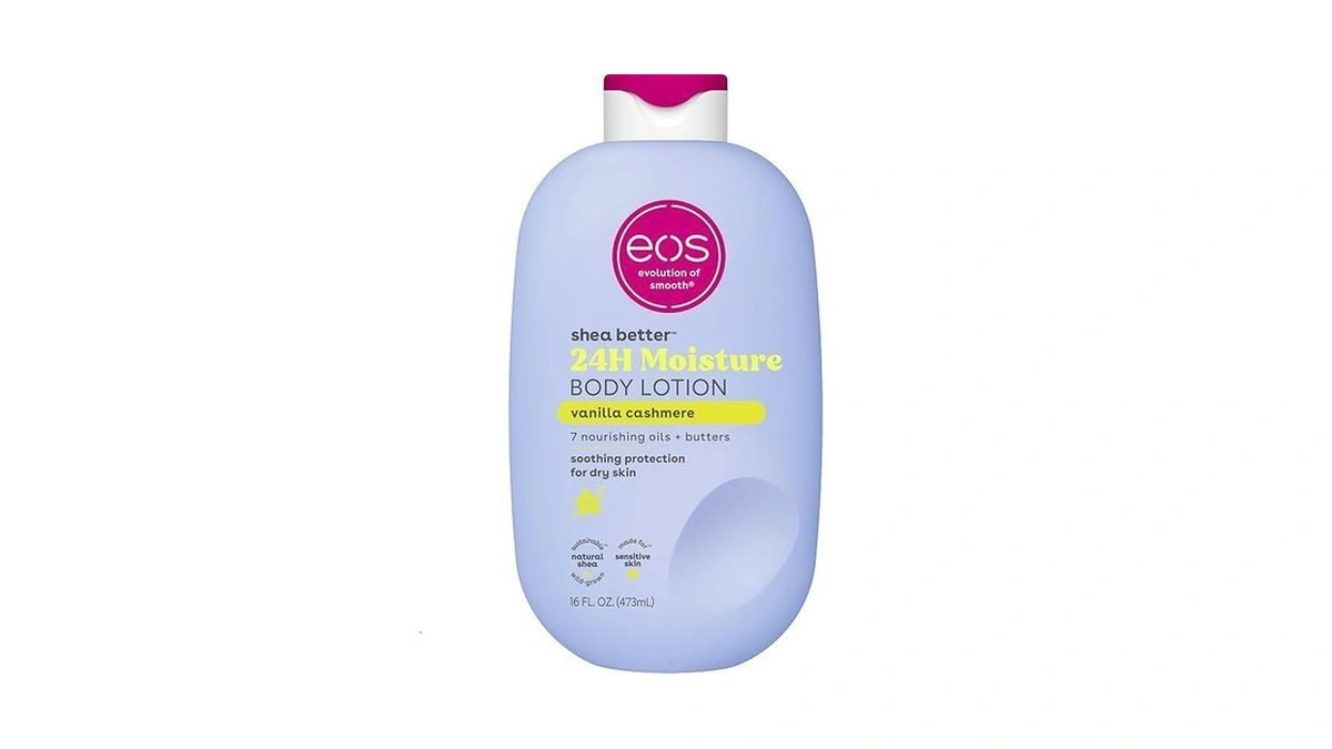 Eos Shea Better Body Lotion Vanilla Cashmere, 24-hour Moisture Skin