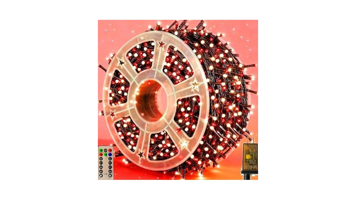 Domolli Christmas Lights 500led 164ft, Waterproof Christmas Tree Lights With