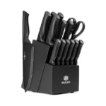 Nulas Knife Set, 15-piece Kitchen Knife Set With Block And
