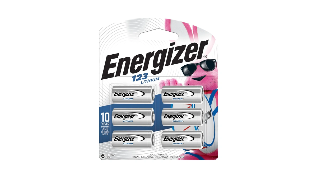 Energizer 123 Lithium Batteries (6 Pack), 3v Photo Batteries