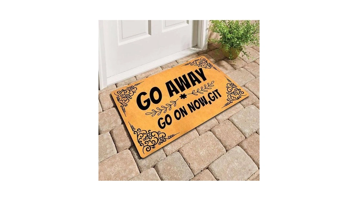 Melodaddy Funny Welcome Doormat Front Porch Decor Rugs With Rubber