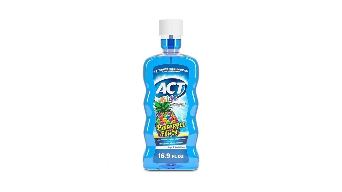 Act Kids Anticavity Fluoride Rinse Pineapple Punch 16.9 Fl. Oz.