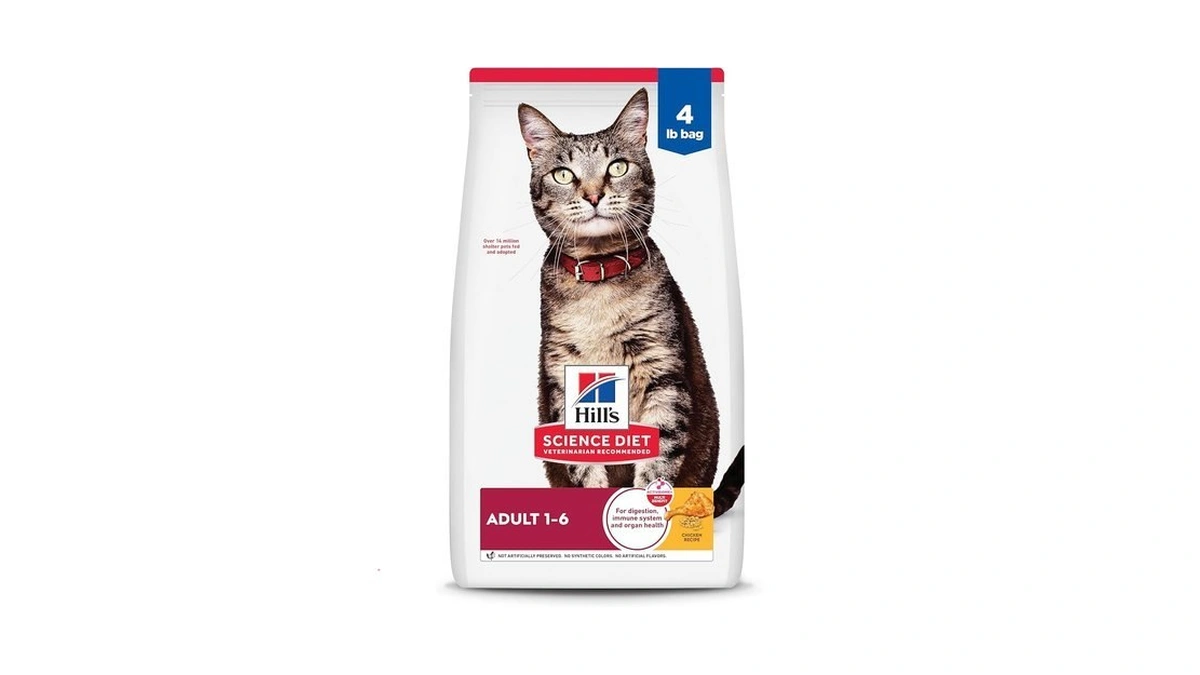 Hill's Science Diet Adult 1-6 Dry Cat Food, Chicken, 4