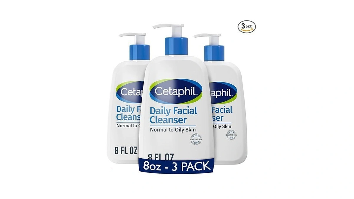 Cetaphil Face Wash, Daily Facial Cleanser For Sensitive, Combination To
