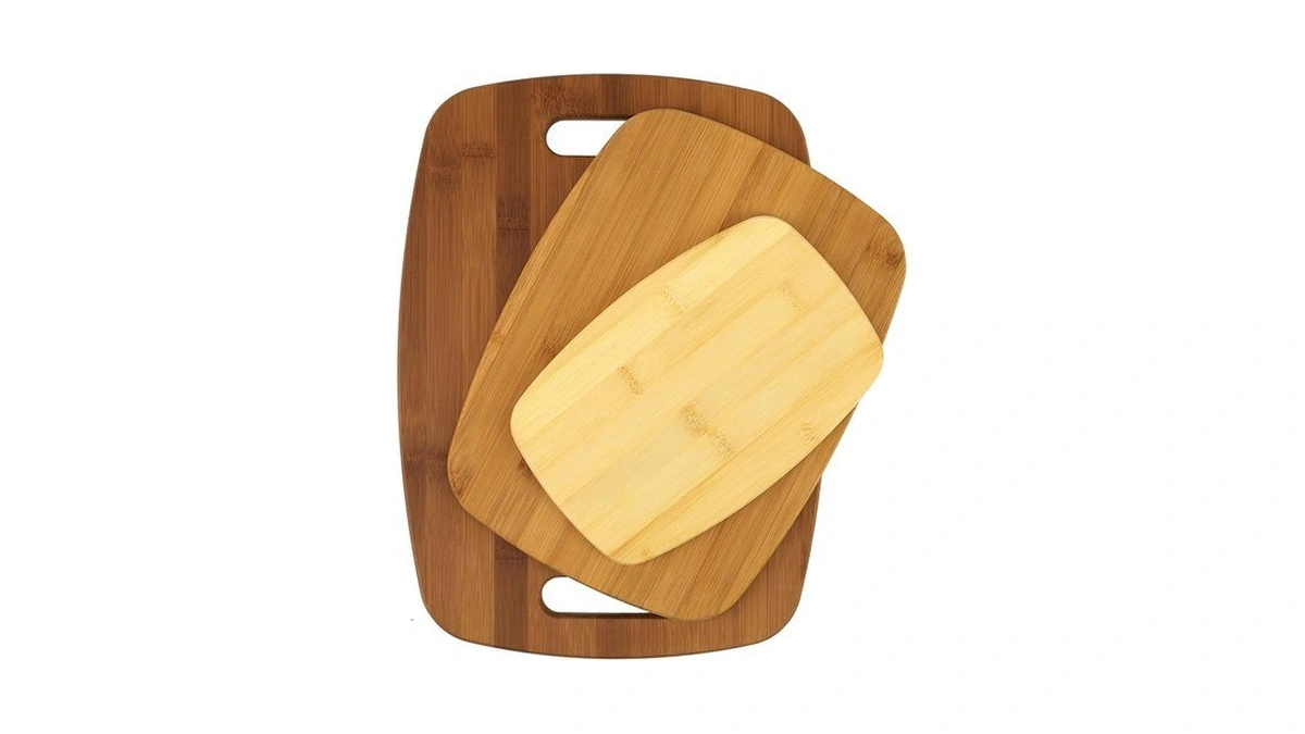 Goodcook Bamboo Cutting Board 3-pack, Eco-friendly Knife-friendly Boards, 6x9-inch, 9x12-inch,