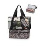 Woomada Beach Tote Bag With Cooler, Large Mesh Beach Bags