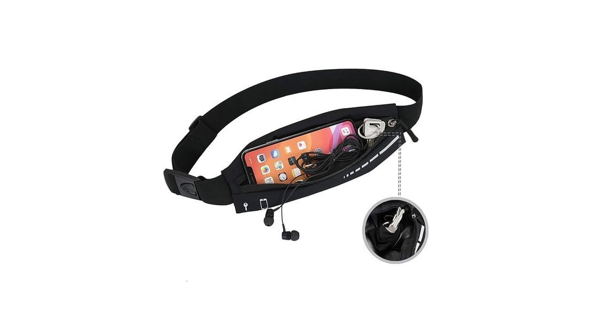 Slim Waterproof Fanny Pack Belt Bag For Women & Men
