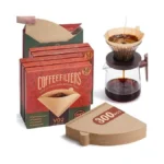 Metflavor 300 Count Cone Coffee Filters #2, Disposable Unbleached V60