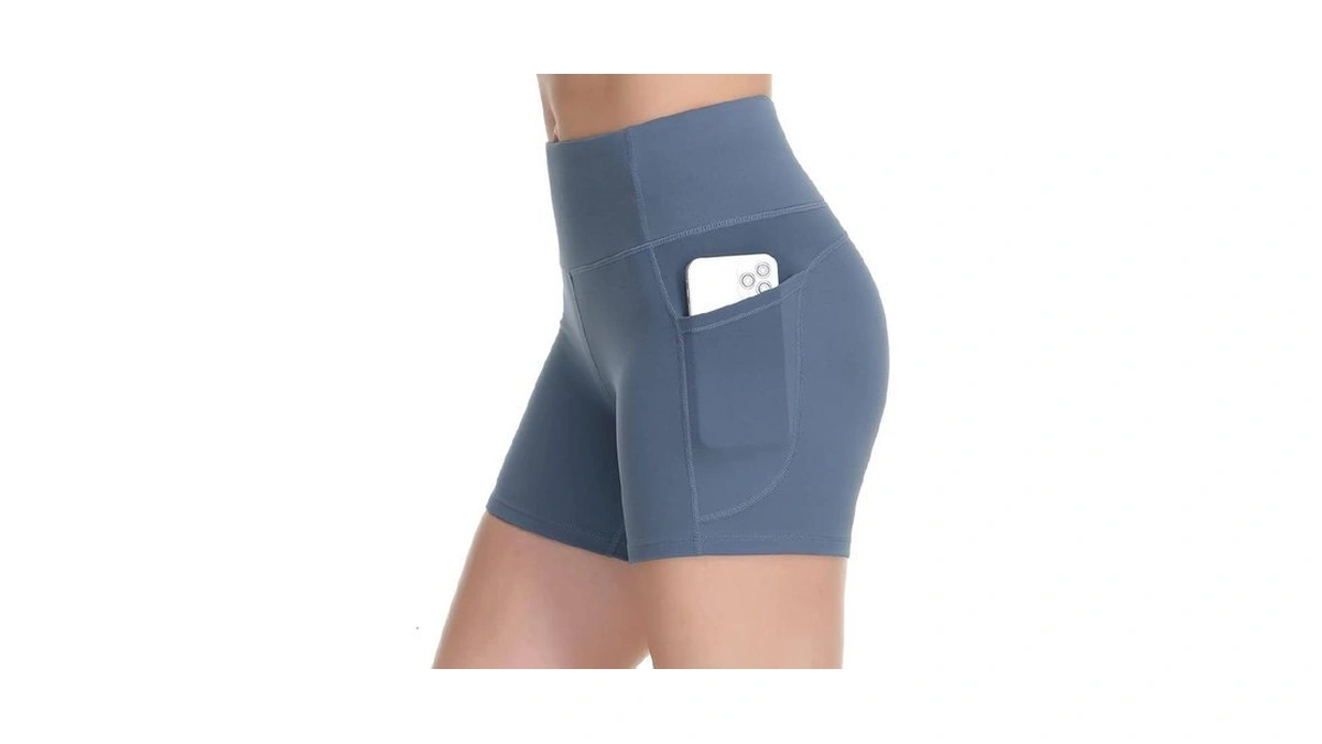 Dragon Fit Women's High Waist Workout Shorts With 2 Side
