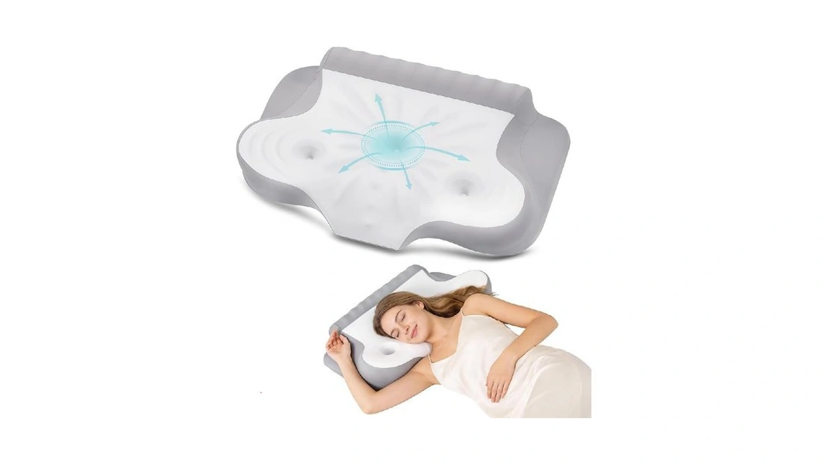 Cervical Pillow For Neck Pain Relief, Ergonomic Contour Memory Foam