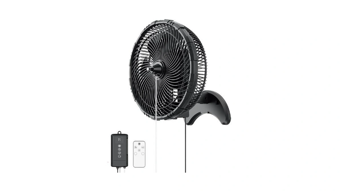 Atengeus 12” Wall Misting Fan With Built-in Pump – No