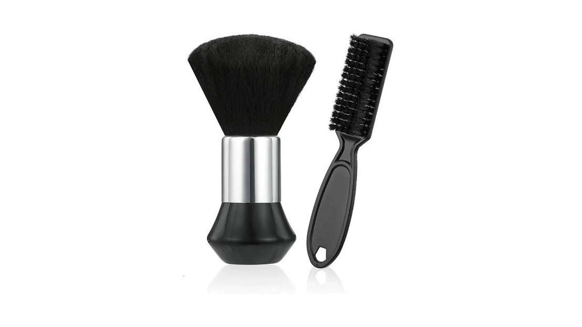 Barber Neck Duster Brush Set, 2 Piece Professional Barber Accessories