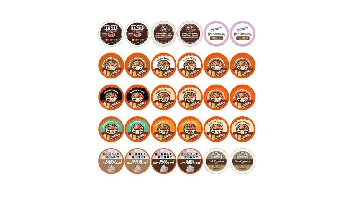 Perfect Samplers Hot Chocolate Single Serve Cups For Keurig K