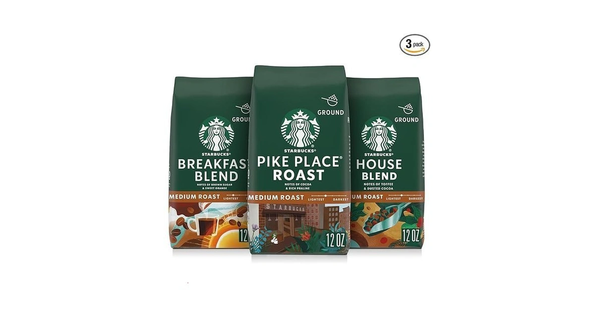 Starbucks Ground Coffee, Medium Roast Hot Or Iced Coffee, Variety