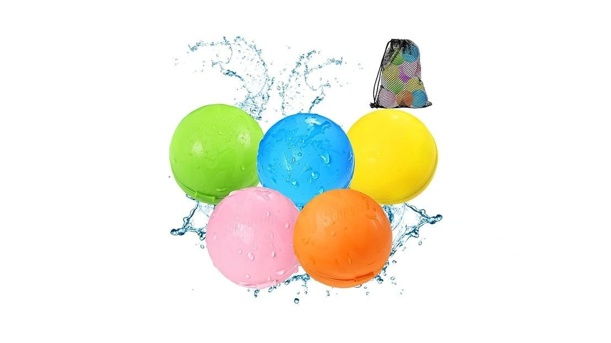 Soppycid Reusable Water Bomb Balloons, Magnetic Refillable Water Balls -