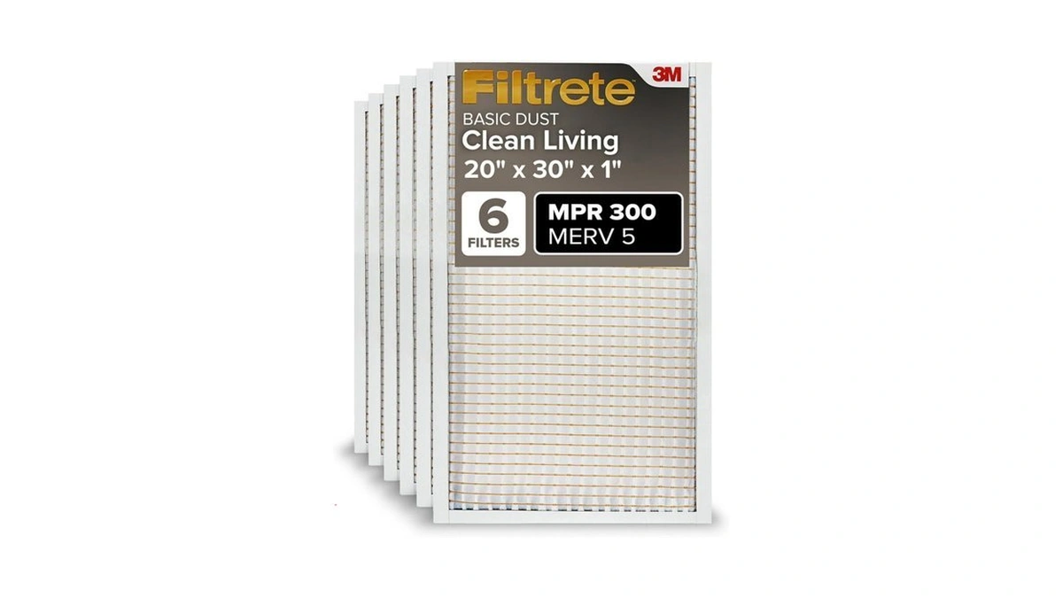 Filtrete 20x30x1 Air Filter Merv 5, 6-pack Ac Furnace Hvac