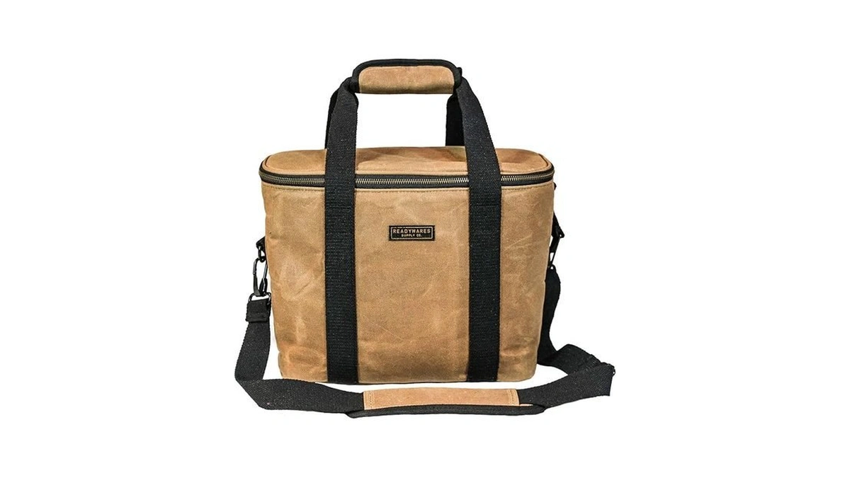 Readywares Waxed Canvas Insulated 18l Soft-sided Cooler For Camping, Beach,