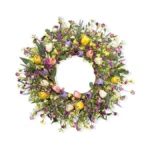 Diyfloru 22 Inches Spring Wreaths For Front Door Rustic Summer