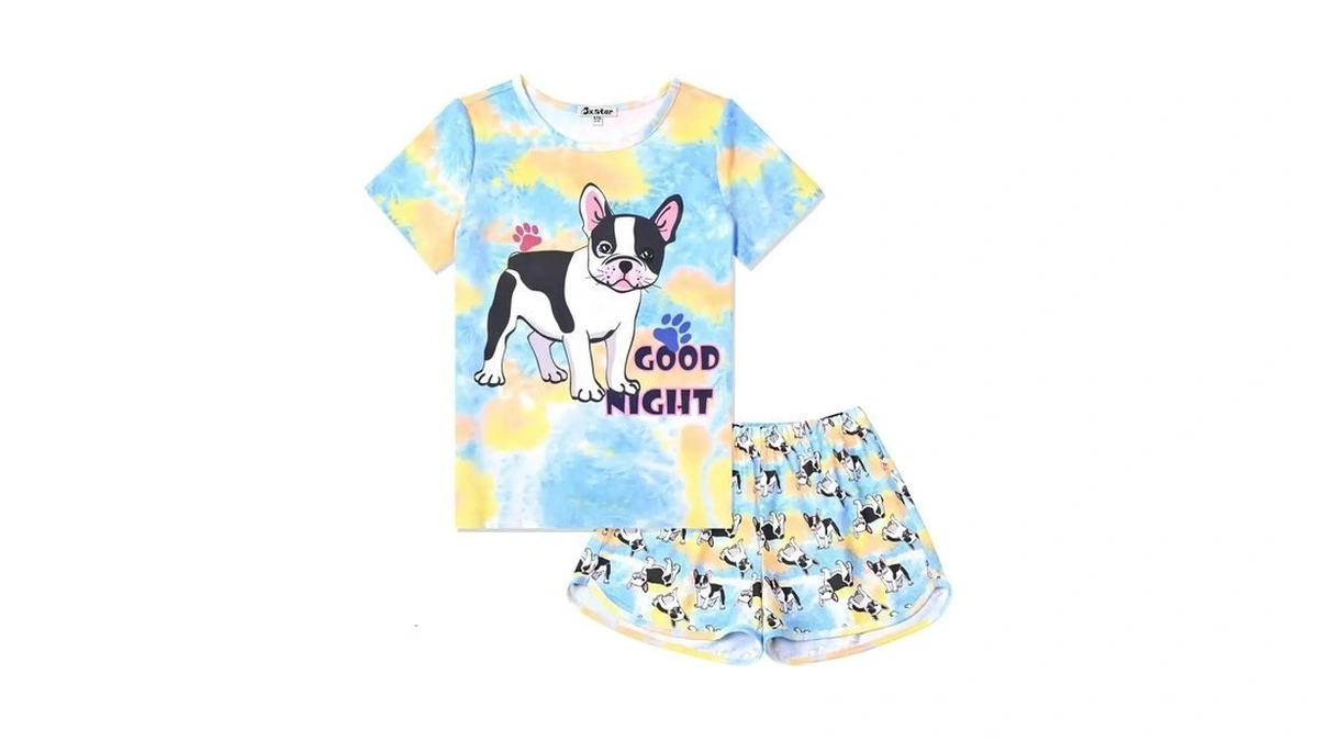 Jxstar Dog Pajamas For Girls Pj Sets Clothes Summer Nightshirts,size