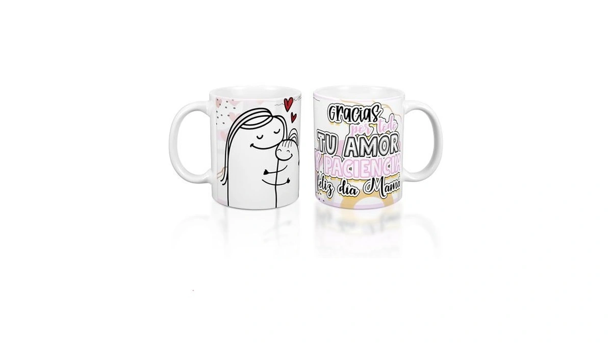 Poeklsynm Gift For Mom, Fun Pattern Coffee Cup - Mother's