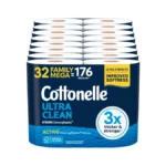 Cottonelle Ultra Clean Toilet Paper With Active Cleaningripples Texture, Strong