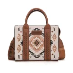 Wrangler Aztec Tote Bag For Women Western Boho Top Handle