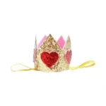 Kirei Sui Baby Girls Valentine's Day Hearts Headband Gold