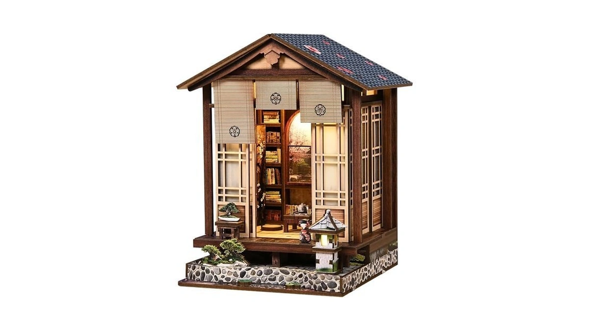 Diy Book Nook Kit Japanese Machiya, 3d Wooden Puzzle For