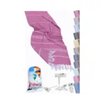 Quick Dry Beach Towel With Sand Anchor Clips – (70