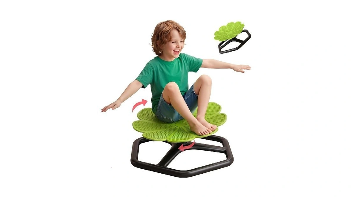 Kyzdzq Spinning Chair For Autistic Kids,sensory Swivel Chair, 220lbs Weight