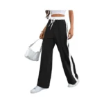 Bellcoco Wide Leg Sweatpants Women High Rise Color Block Sweat