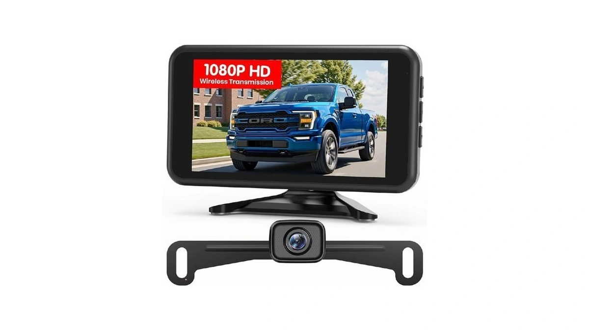 Auto-vox Wireless Backup Camera: 5" 1080p Hd Dual-channel Monitor, Easy