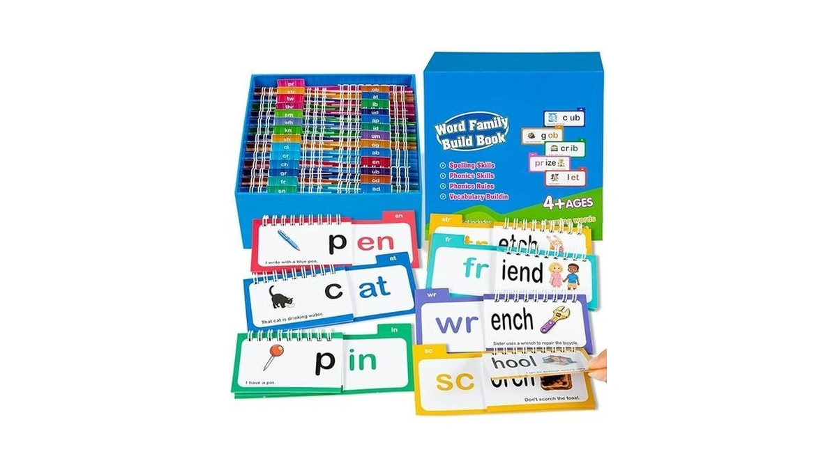 Alened Phonics Flash Cards, Learn To Read With 30 Read