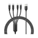 Multi Charging Cable,dual Type-c Multiple Charger Cable Nylon Braided 4