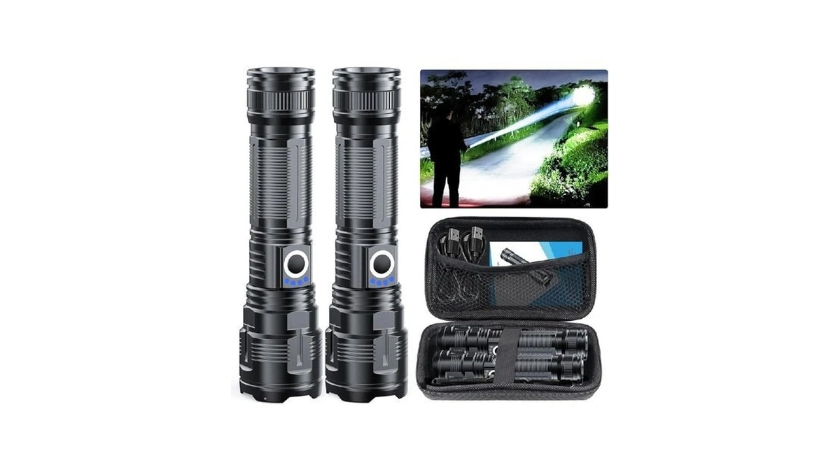 Vnina Flashlights High Lumens Rechargeable Usb C Flash Light, Super