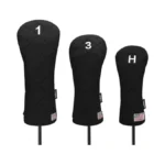 Golf Head Covers (3pcs) Driver Fairway #3 Hybrid For Club
