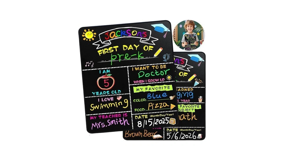 First Day Of School Sign 14”x11” – Double-sided First And