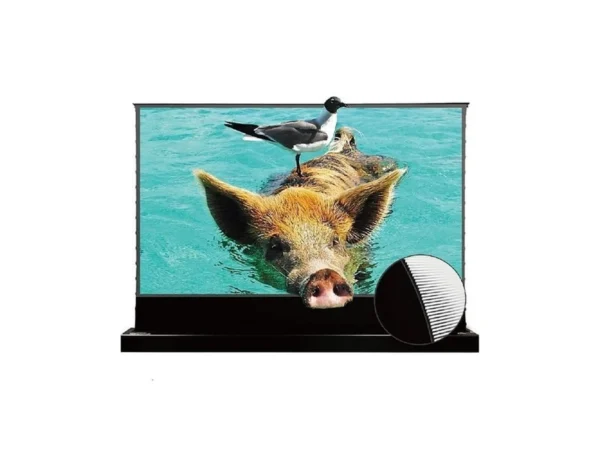 Vividstorm S Pro Motorized Tension Floor Rising Projector Screen 100-inch