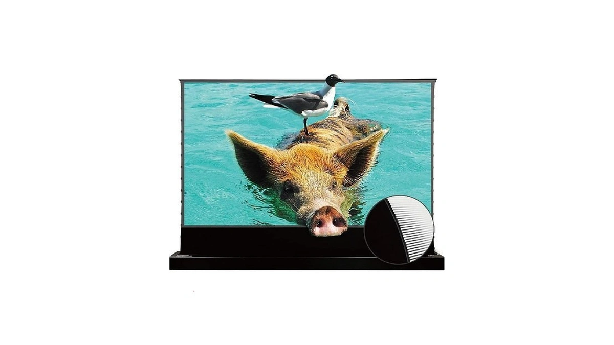 Vividstorm S Pro Motorized Tension Floor Rising Projector Screen 100-inch