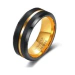Hxnibatsar Classic 6mm 8mm Tungsten Carbide Wedding Band Ring For
