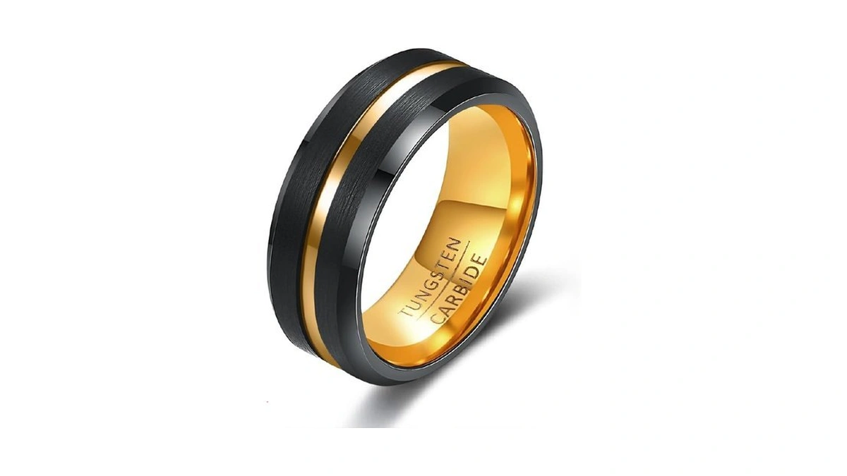 Hxnibatsar Classic 6mm 8mm Tungsten Carbide Wedding Band Ring For
