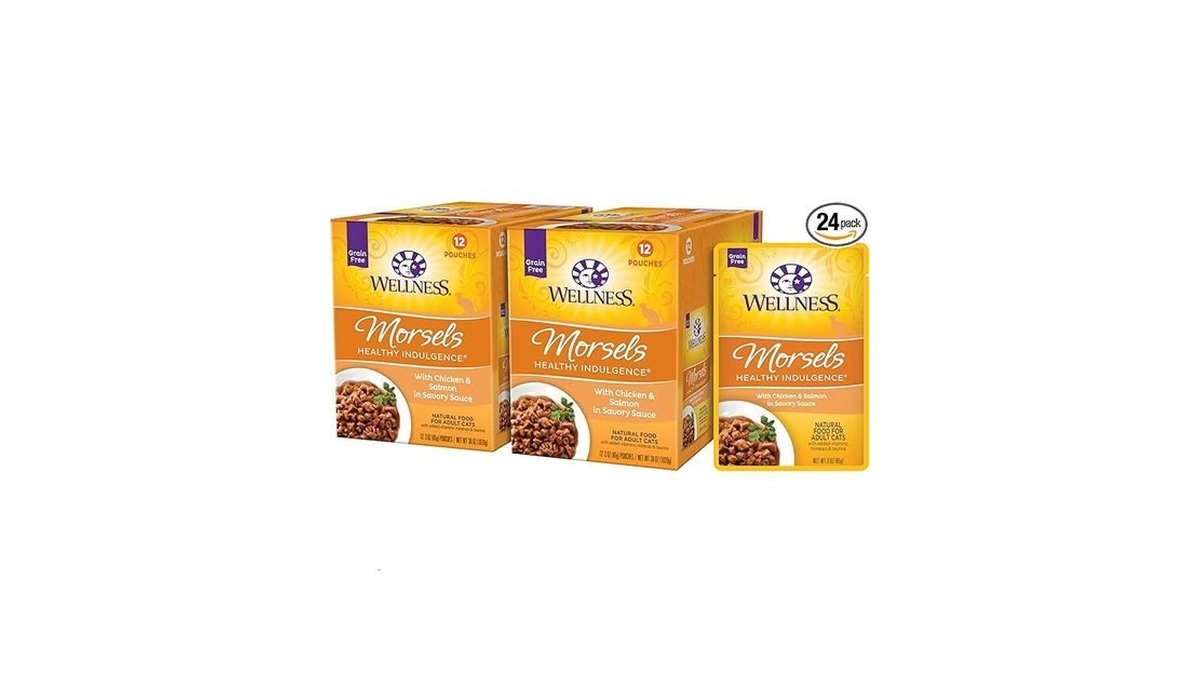 Wellness Healthy Indulgence Morsels Adult Wet Cat Food, Natural, Protein