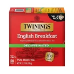 Twinings English Breakfast Tea, Decaffeinated Black Tea - Lively And