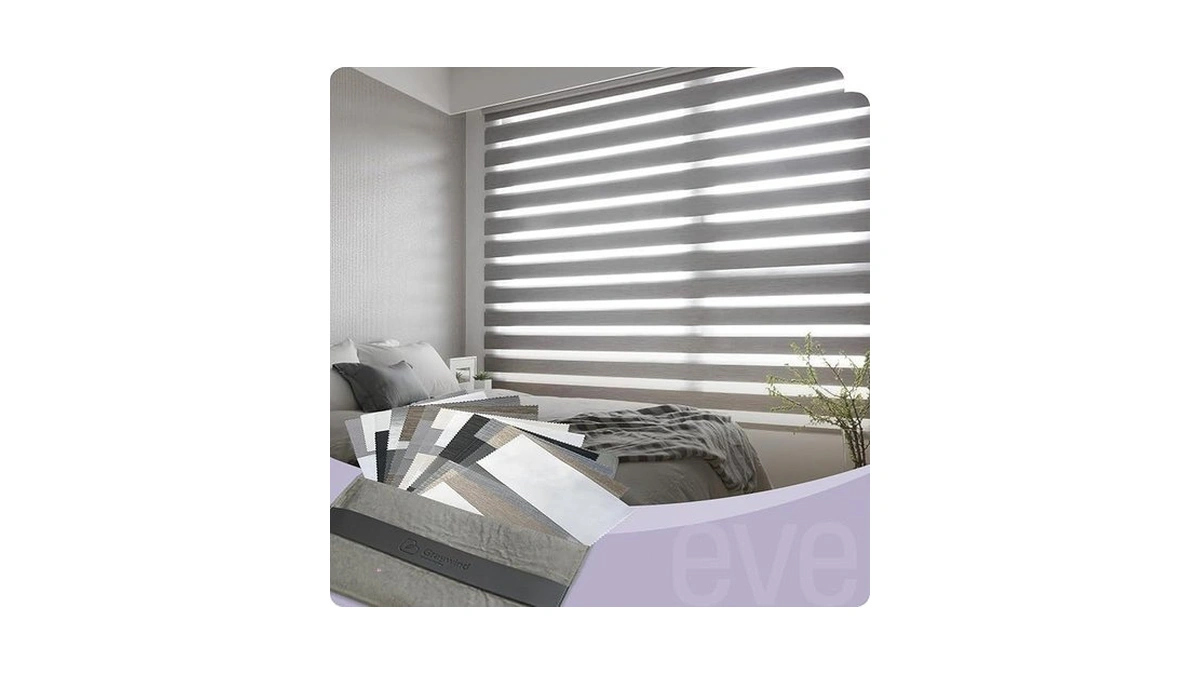 Graywind Eve Zebra Blinds Dual Layer Blinds Privacy Light Control,