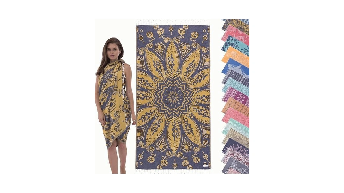 Premium Turkish Extra Large Beach Towels Oversized (69 Inch X