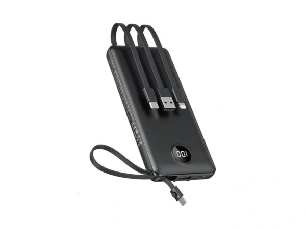 Veektomx Portable Charger With 3 Built-in Cables — 10000mah Slim