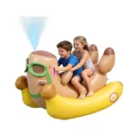 Capybara 72'' Pool Float For Kids With Sprinkler, Inflatable Pool