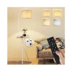 Rottogoon Floor Lamp With Table, End Table Lamp With Remote