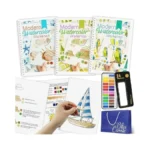 3pcs Watercolor Workbook Paint Book Beginner Friendly Painting Kit, 36